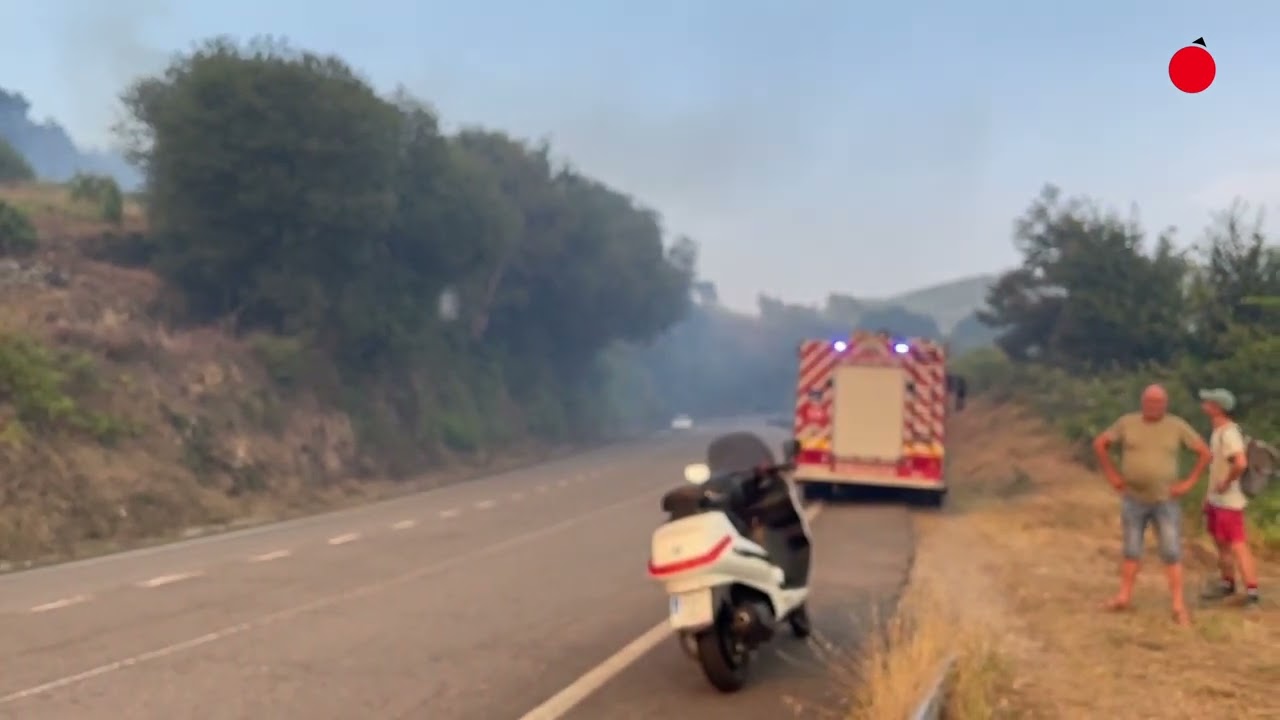 Ourense sufre el fuego en mitad de la ola de calor