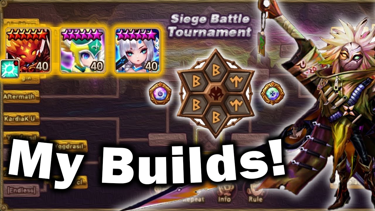 Runes/Artifacts & Speed Ticks, I Used In Siege Tournament! Summoners War Siege Season 9