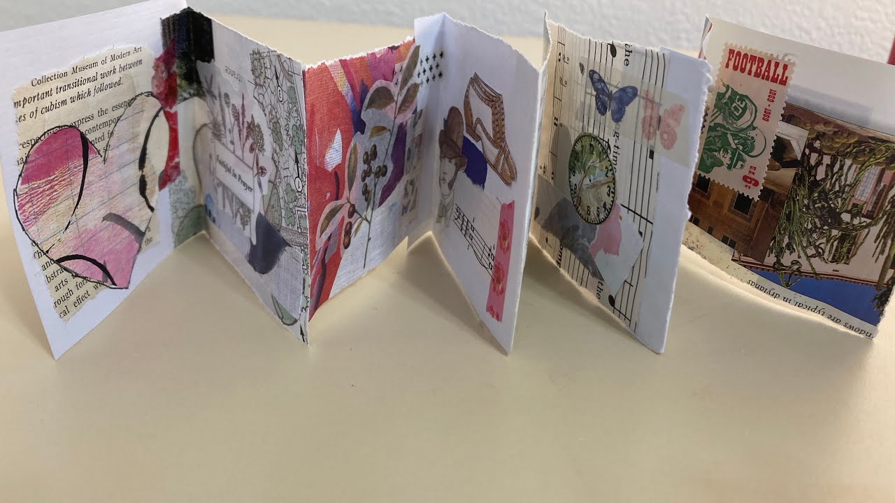 Whimsical Accordian No-Sew Journal 🌺