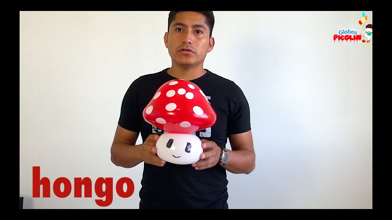 Como hacer un hongo de mario bros con globos #69
