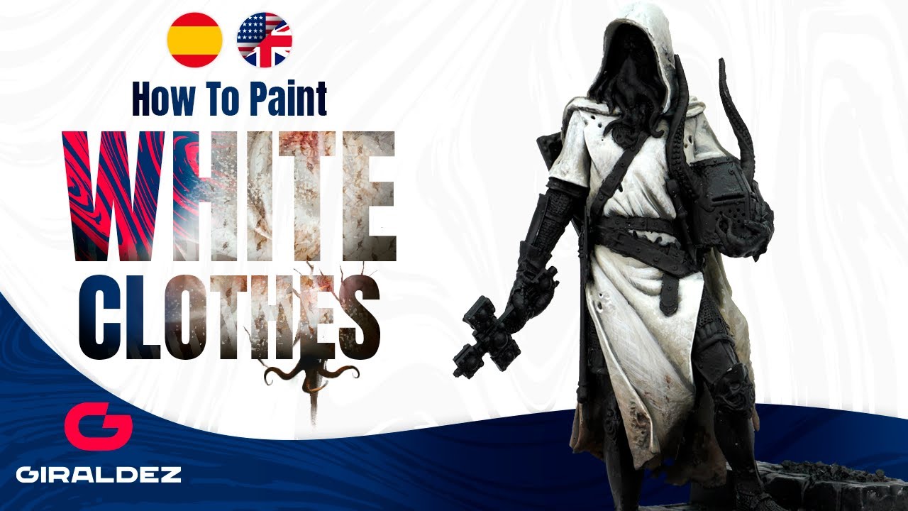 How to paint WHITE CLOTHES ⚪️ / Como pintar ROPAS BLANCAS ⚪️