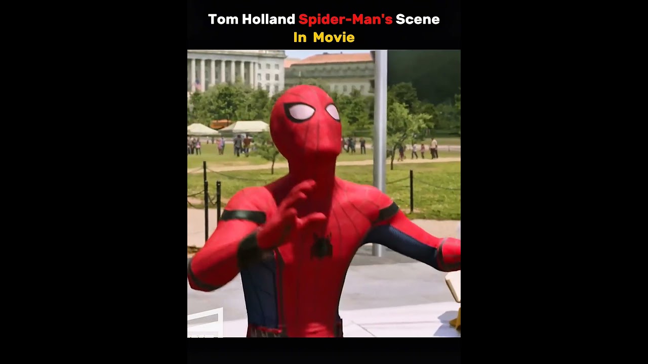 Tom Holland's Spider-Man Scene in Real Life vs Movie☠️| #marvel #shorts