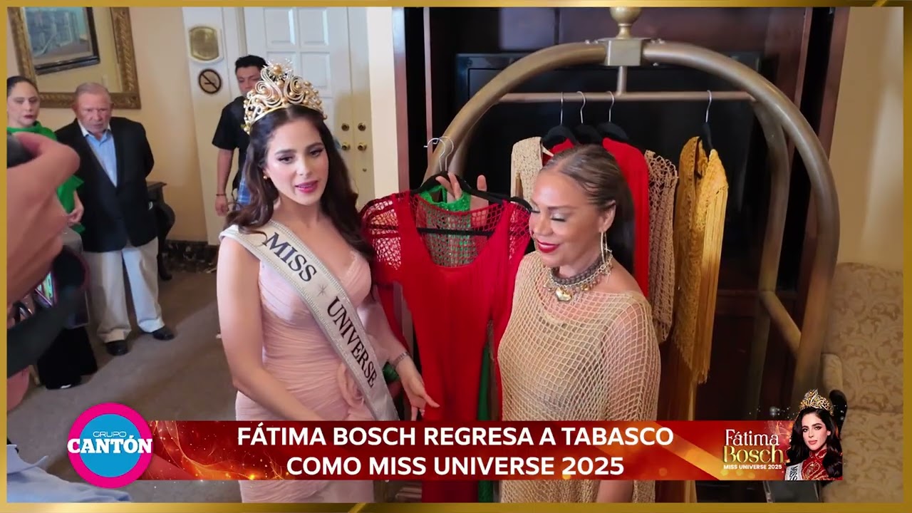 Fátima Bosch regresa a Tabasco como Miss Universe 2025