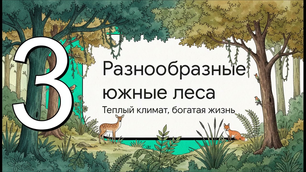 География 8 класс параграф 46 Лесные зоны краткий пересказ