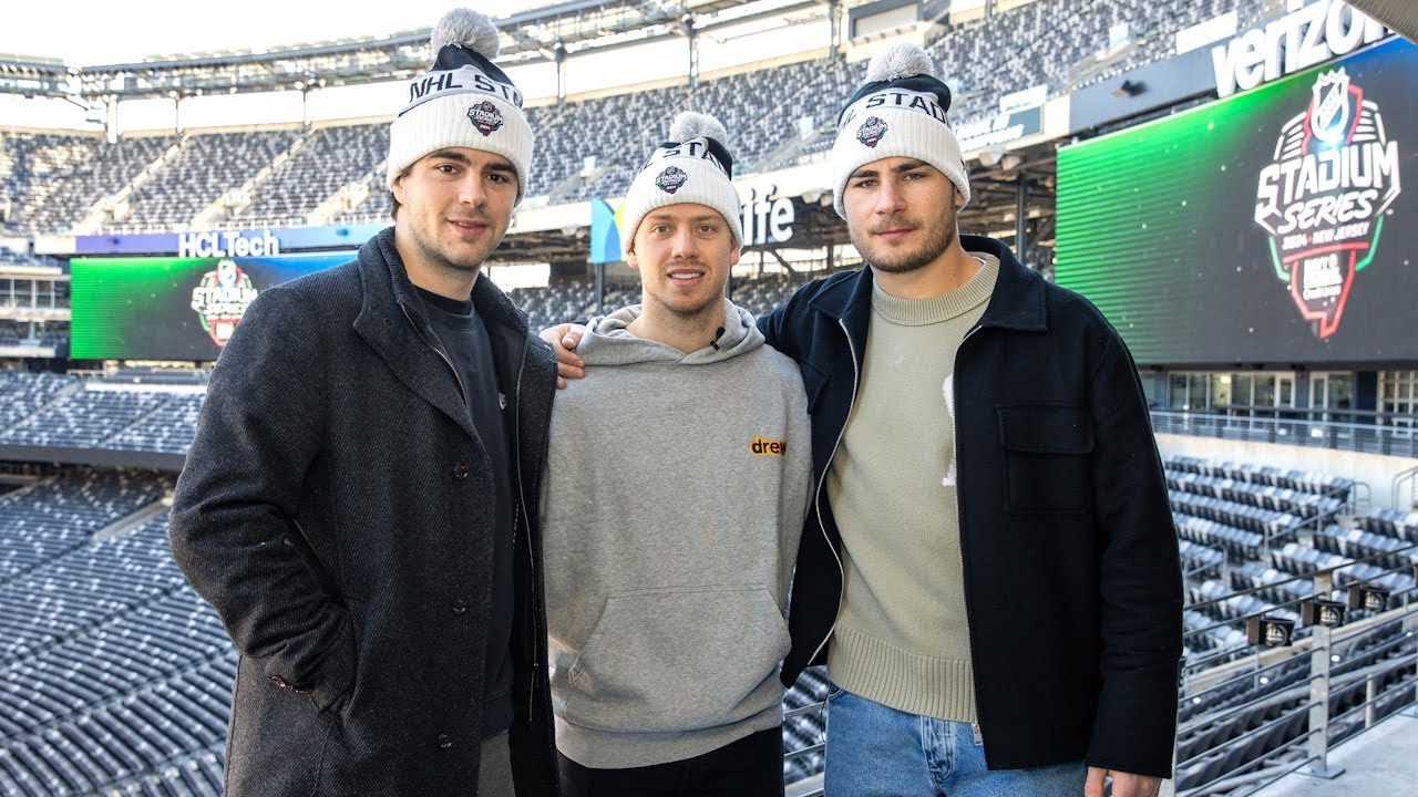 New Jersey Devils stars tour MetLife Stadium
