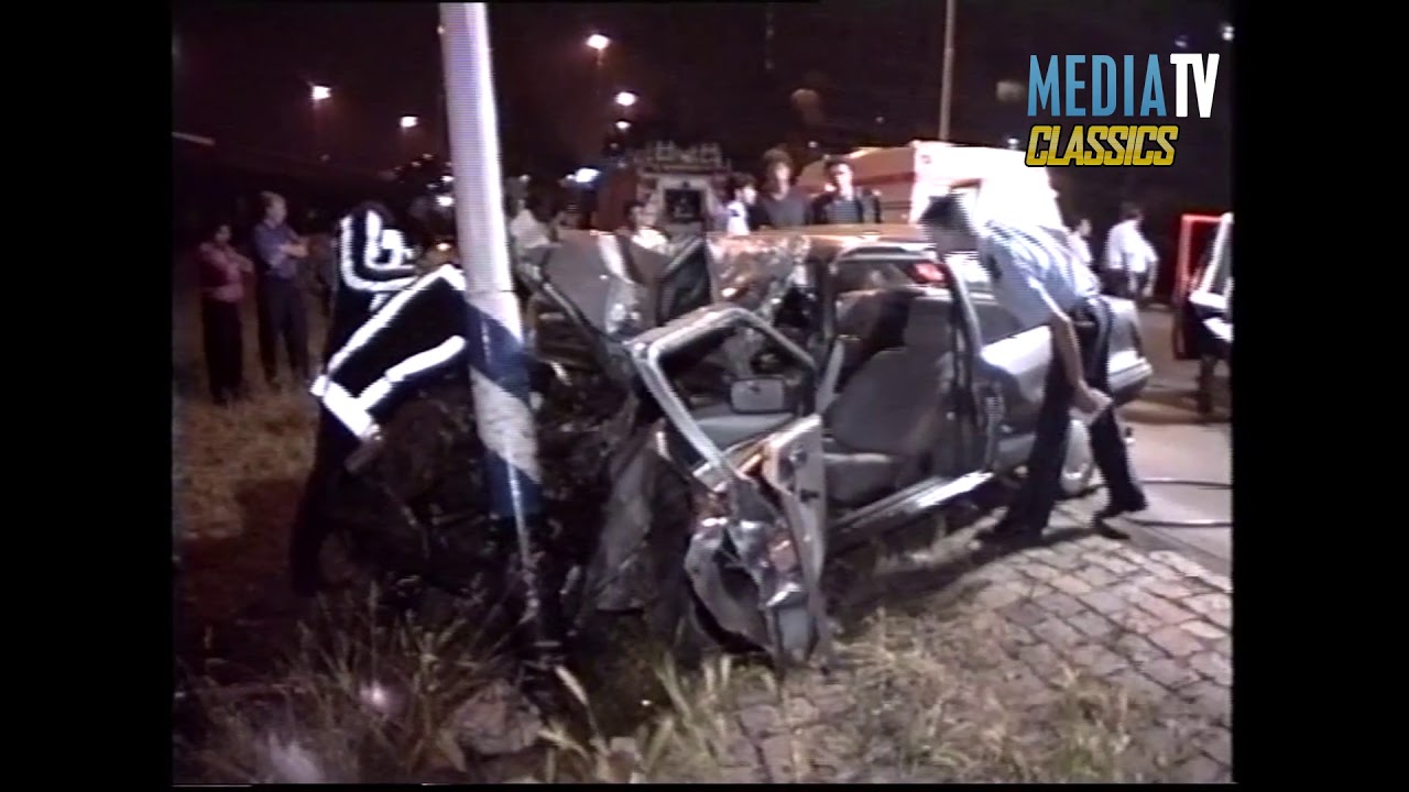 MediaTV Classics(1994): Dronken bestuurder knalt op paal Kleinpolderplein Rotterdam