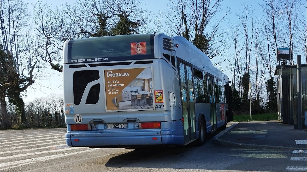 [Ginko] HEULIEZBUS GX 317 GNV Euro3 n°442 de Besançon ☘️ | Cursor8 Voith • BUS