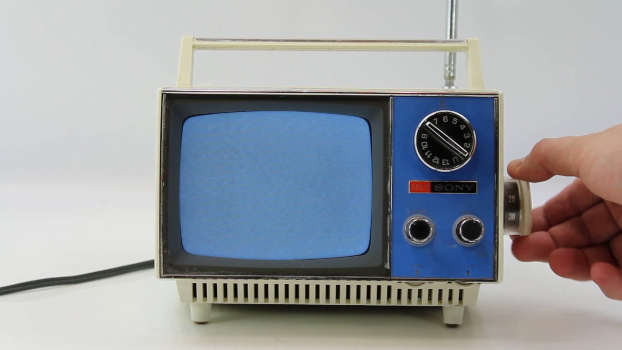 Vintage Sony TV-510U Solid State TV  Blue @Pinehog