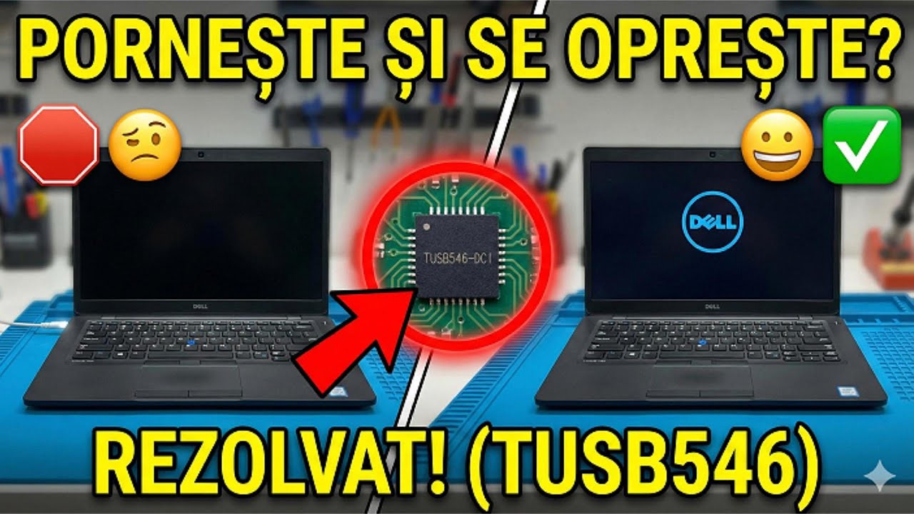 Am scos ACEST CIP mic și laptopul a înviat ! Reparație Dell latitude 7480