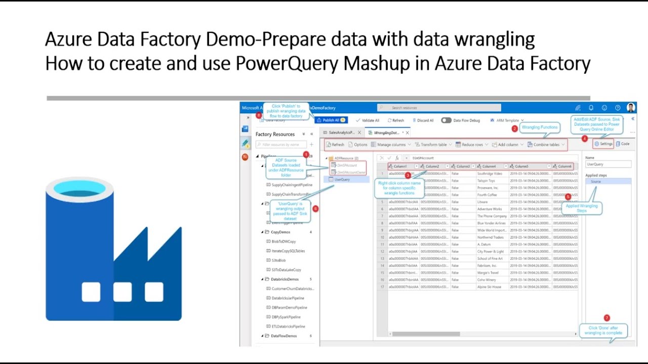 Azure Data factory Data wrangling | How to do Data wrangling in Azure Data Factory