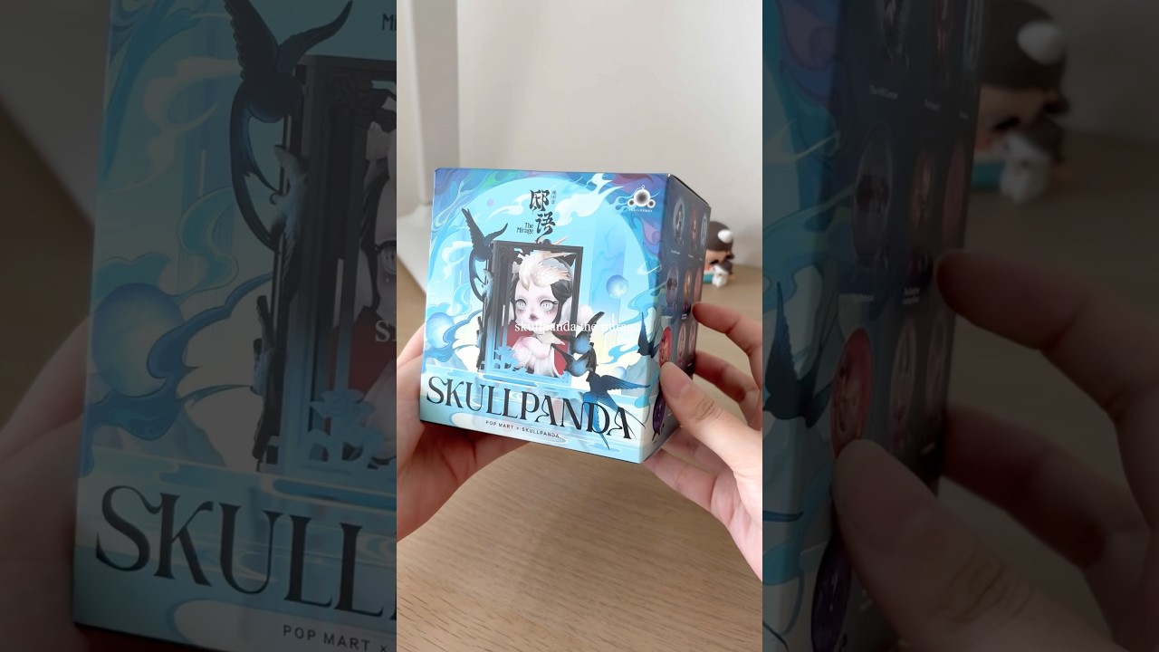Skullpanda the mirage 🖤 #popmart #skullpanda #unboxing #blindbox #shorts