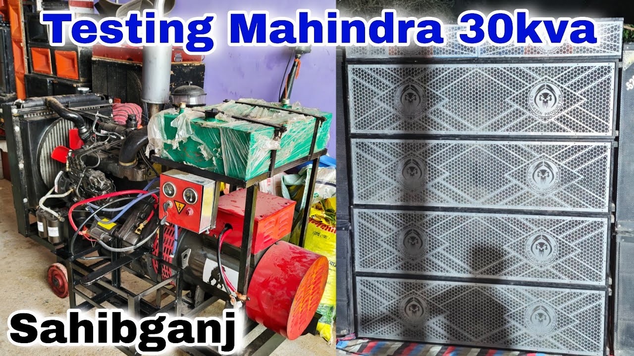 Mahindra 30kva Dj Sarzen Dj Setup Checking Time 😱 30kva Open Dg Price And Testing | djrock