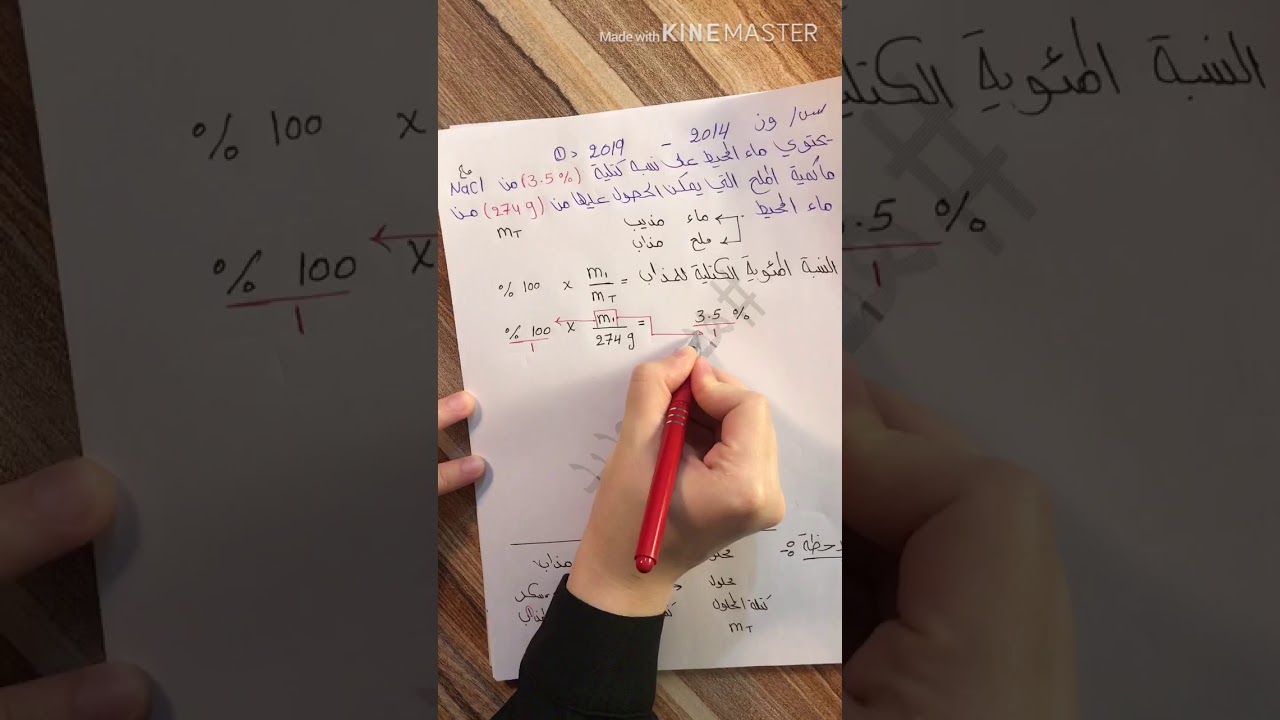 النسبه المئوية الكتليه 2