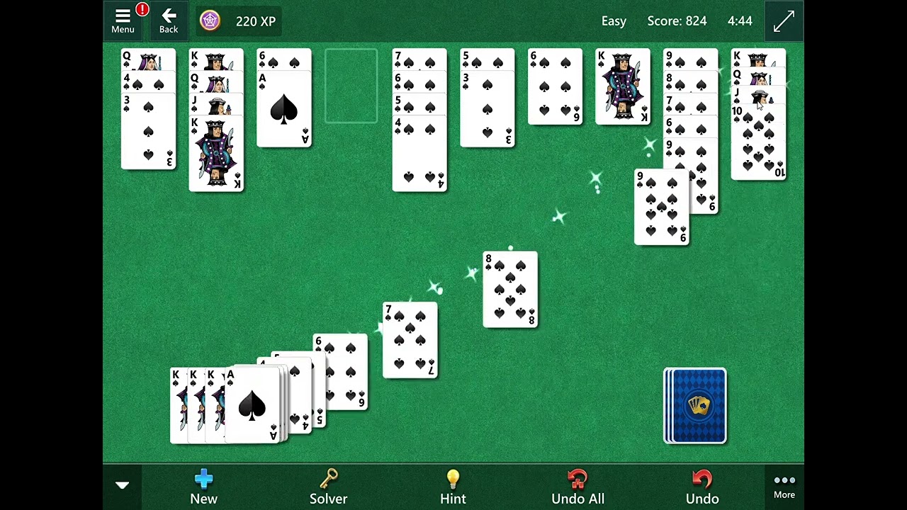 Solitaire Gameplay &ndash; 1 Quick Round! | Casual Games to Relax