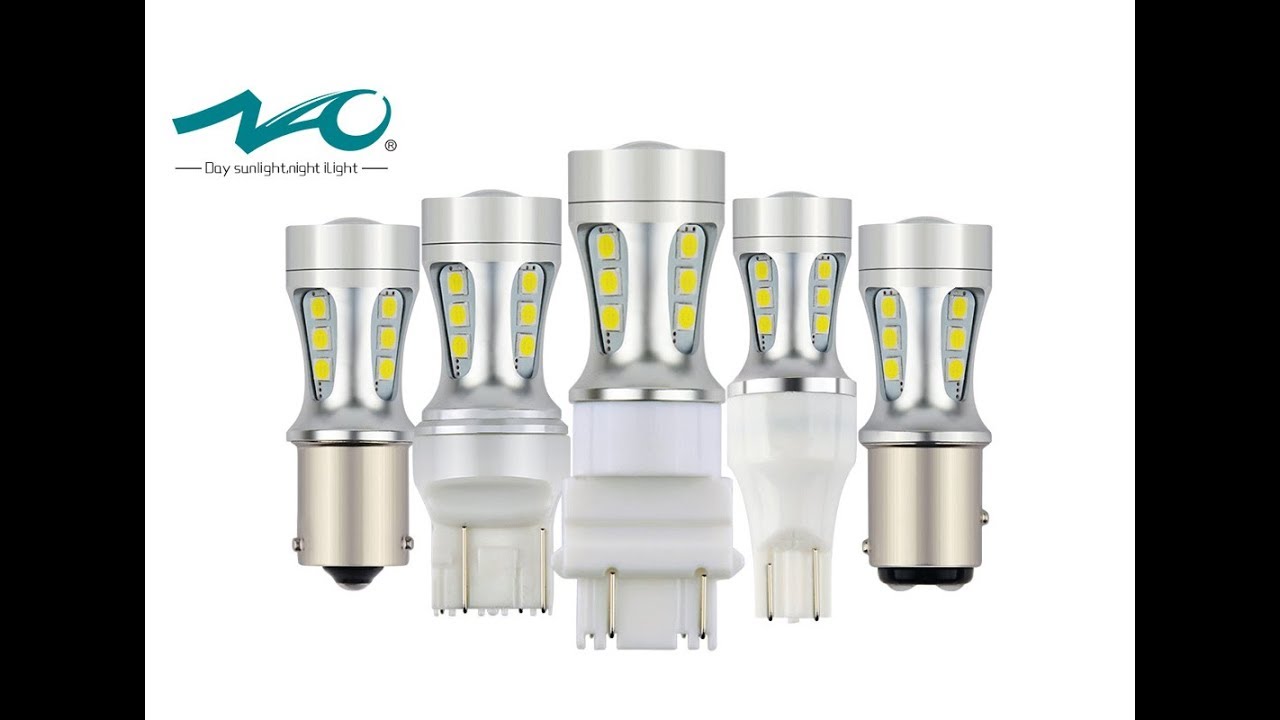 NAO PY21W Светодиодный передний указатель поворота Белый 6000K, LED VS галогенов