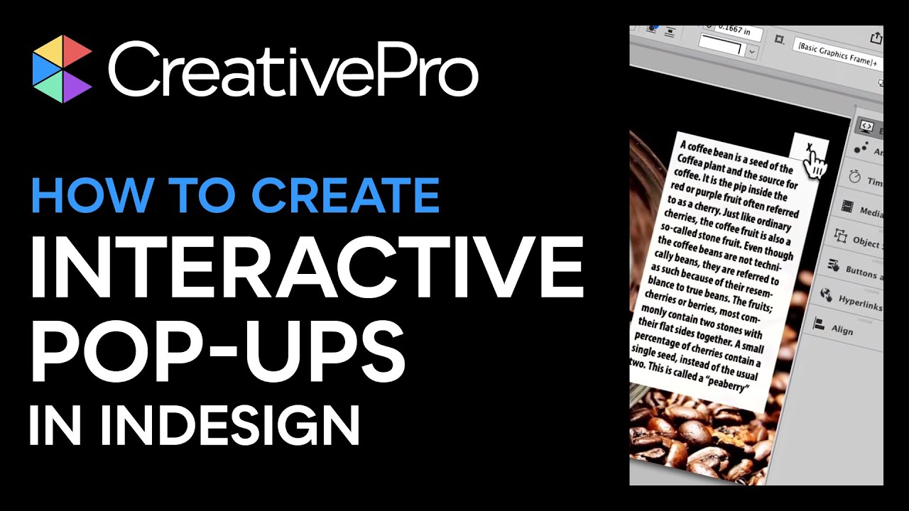 InDesign: How to Create Pop-Ups for Interactive Documents (Video Tutorial)