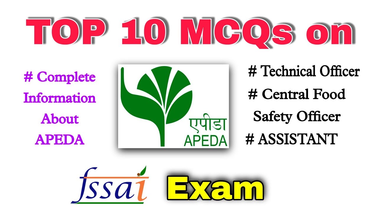APEDA | MCQs on APEDA | FSSAI EXAM
