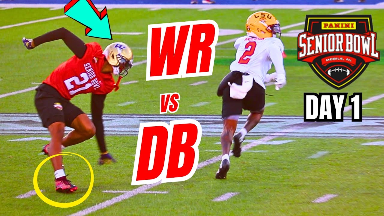 Ankle Breaker: WR vs DB 1-on-1 Senior Bowl Practice Day 1