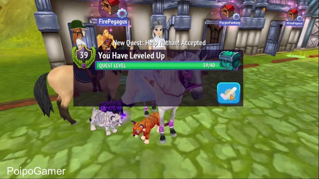 Level up to 39 in Horse Riding Tales