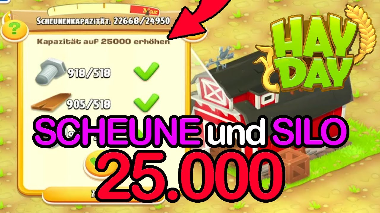 SCHEUNE und SILO MAXED! 25.000 😍😱 Hay Day | SyromerB