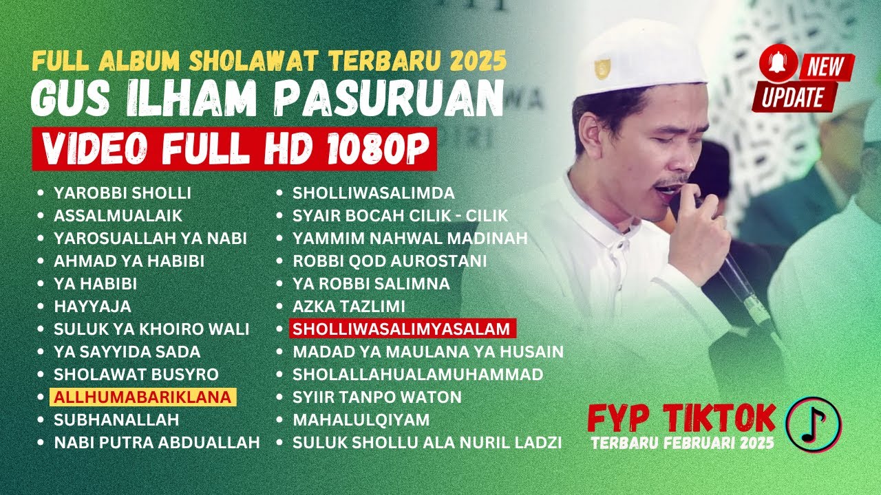 FULL ALBUM Sholawat Merdu Gus Ilham | Penyejuk Hati & Jiwa - Nonstop Tanpa Iklan