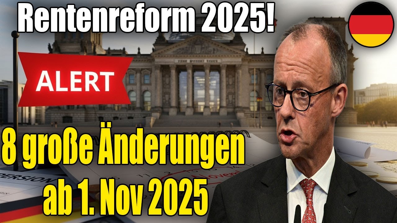 🚨 Rentenhammer ab 1. November 2025 | 8 Neue Gesetze | Das ändert sich für ALLE Rentner!