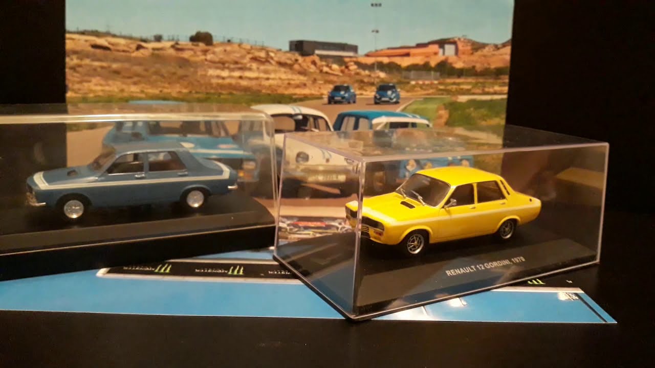1:43 collection car DIORAMA RENAULT 12 gordini 1970