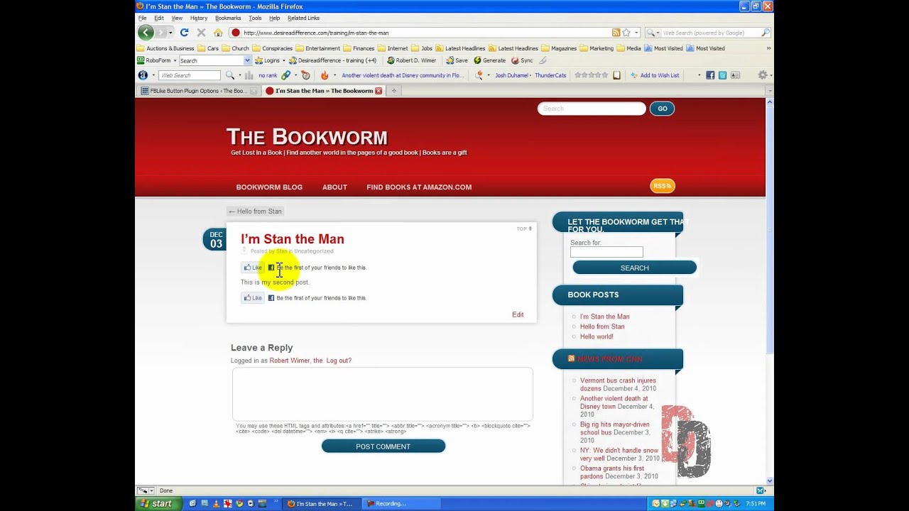 Wordpress Tutorial For Beginners Part 7 - Installing and Managing Plugins