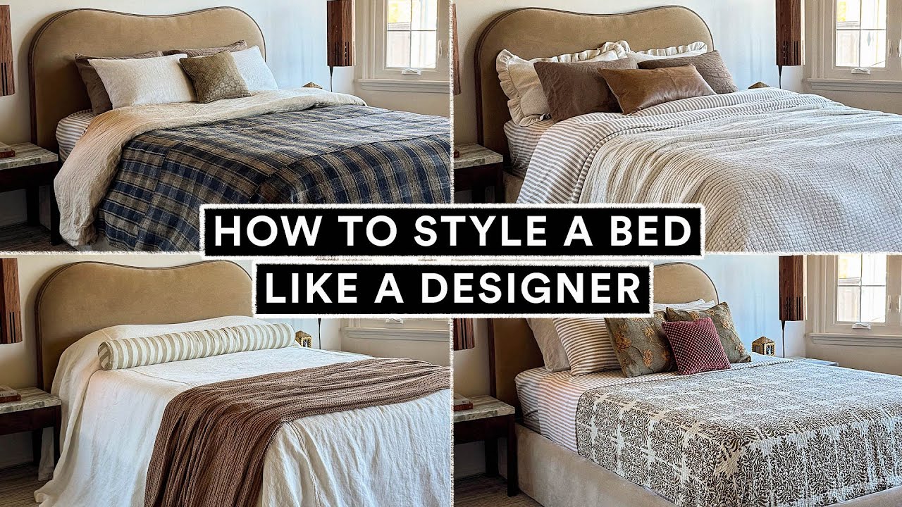 КАК СТИЛИЗОВАТЬ КРОВАТЬ, КАК ЭТО ДЕЛИК! 🛏️ Бюджетно + Легко повторить! (4 идеи для кроватей своим...