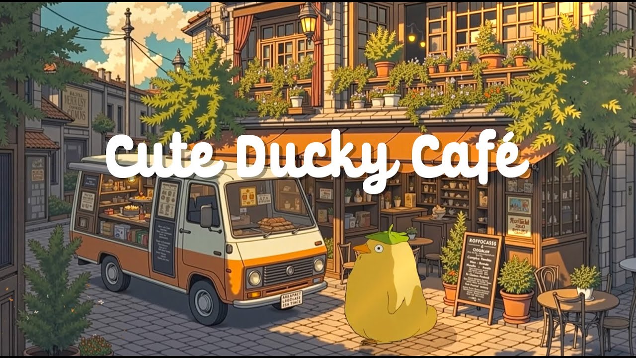 Ducky Coffee Truck Lofi 🦆☕ Soft Jazzhop Beats for Study, Peaceful Moments
