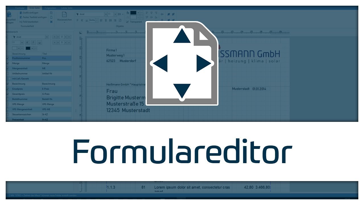 Formulareditor  | TopKontor Handwerk
