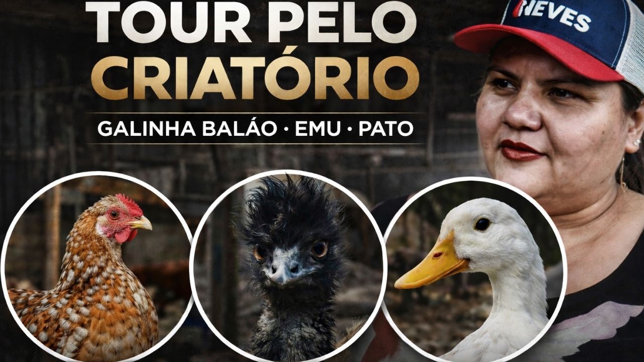 20 ANOS com DEPRESSÃO: criação de aves TRANSFORMOU minha vida! (Pilar/SP)