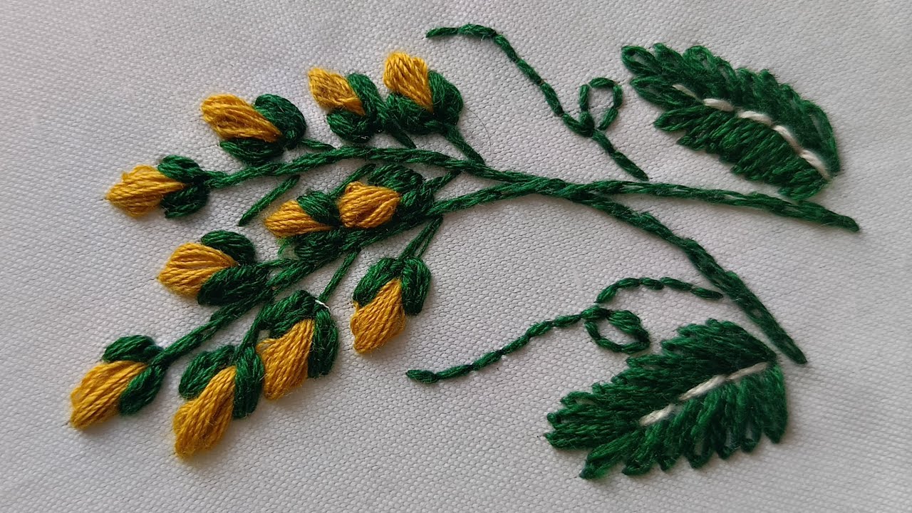 Beautiful flowers design 😍|daisy stitch #embroidery#ytvideo#embroideryforbeginners#diy