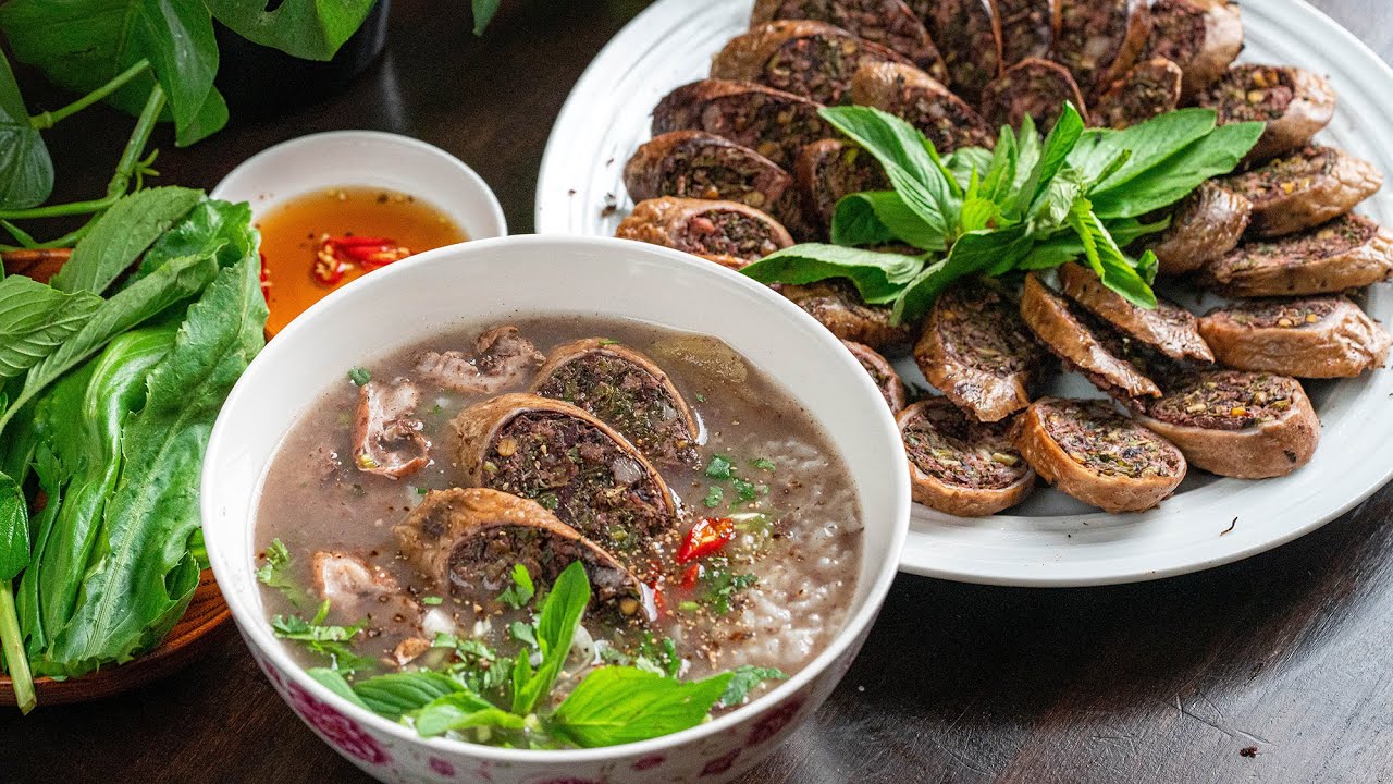 Cách Làm Dồi Heo Cháo Lòng cực ngon không hề bị hôi nhờ làm sạch ruột heo bằng 2 nguyên liệu này