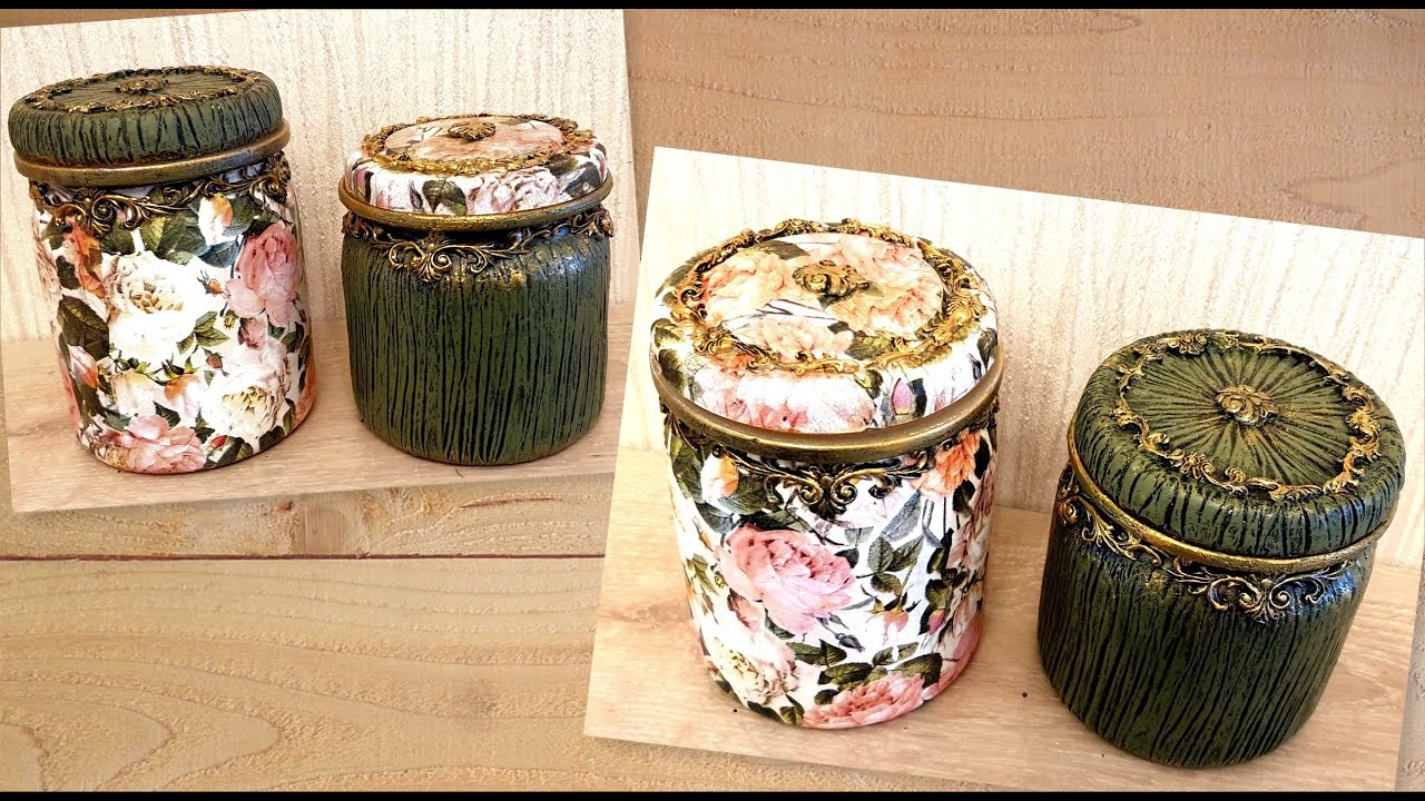 RECYCLING GLASS JARS 😊 2 Beautiful and easy ideas !!!