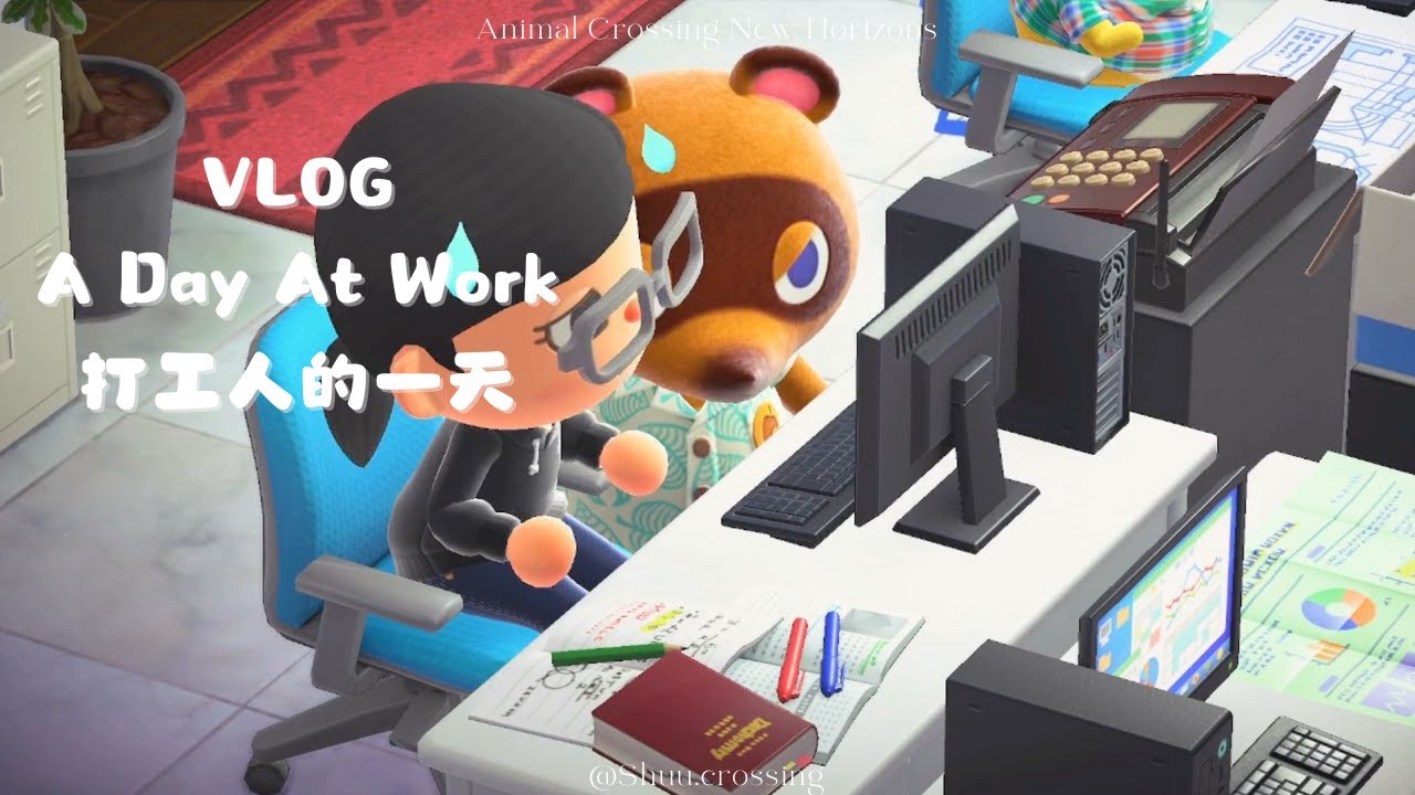 VLOG | A day at work - slow paced | Animal Crossing New Horizons