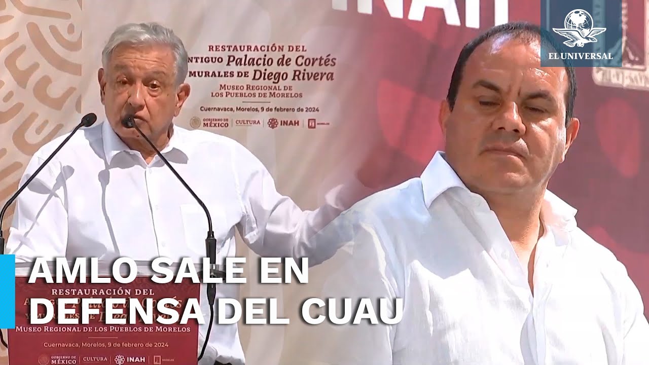 Abuchean a Cuauhtémoc Blanco en Morelos y AMLO sale a su defensa