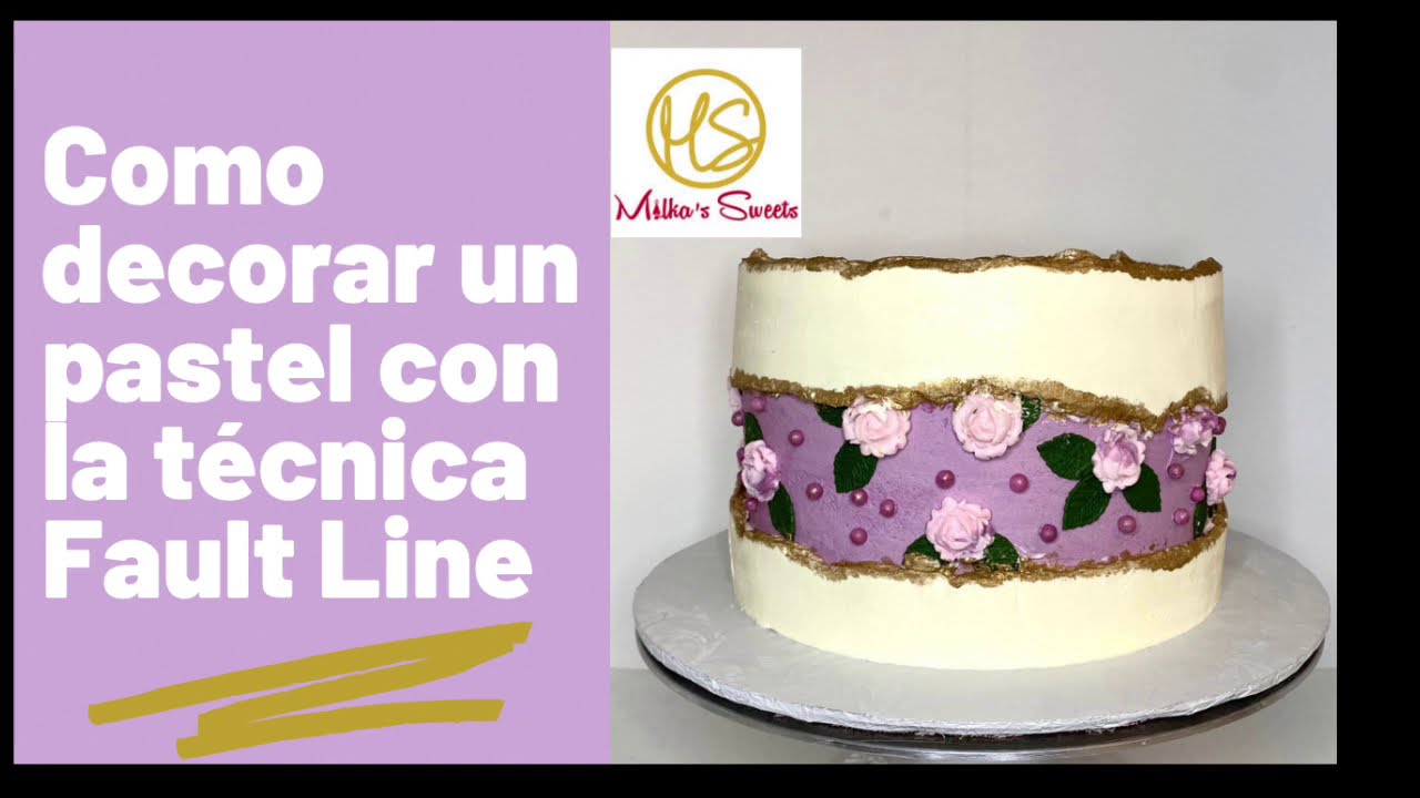 Como decorar un pastel con la técnica #faultine - fault line cake idea #notmydesign