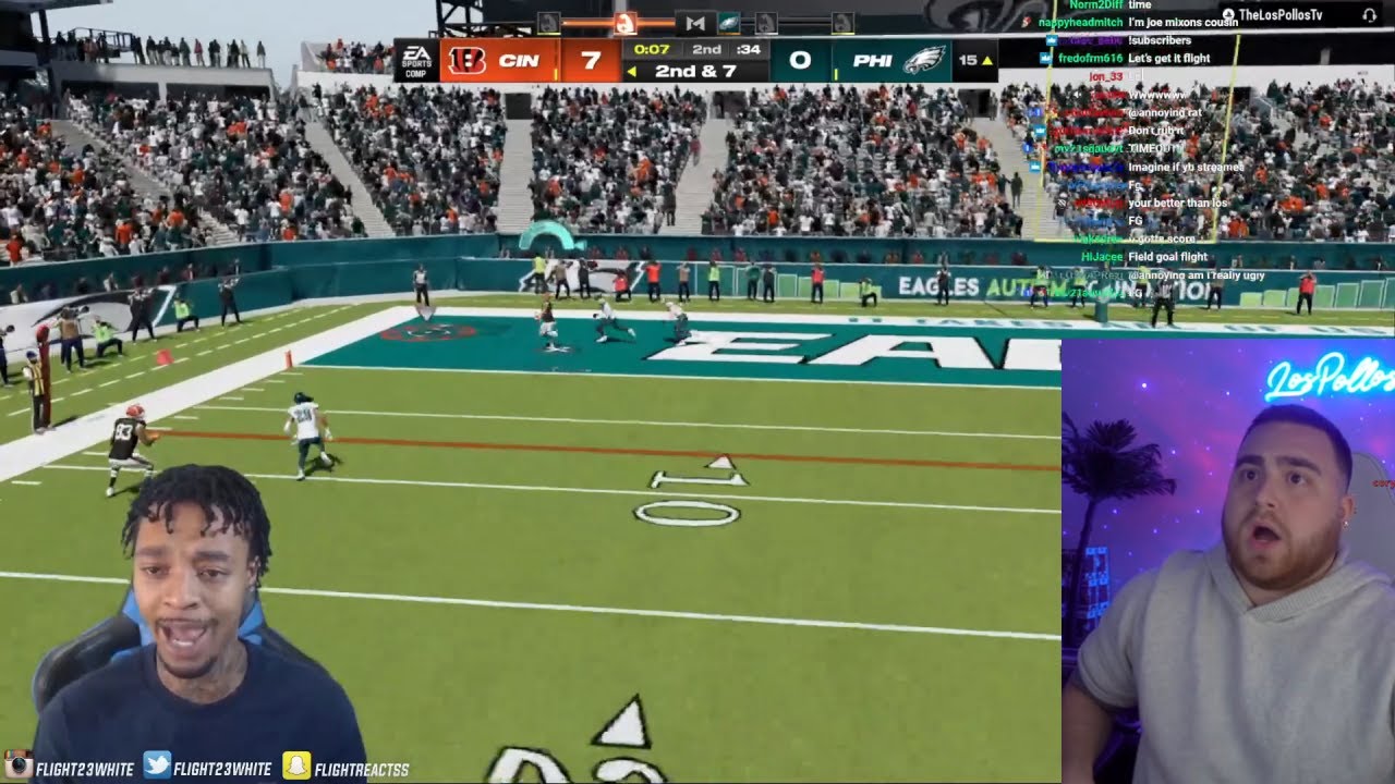 FlightReacts Vs LosPollos HILARIOUS HEATED $10k Madden 24 Wager!