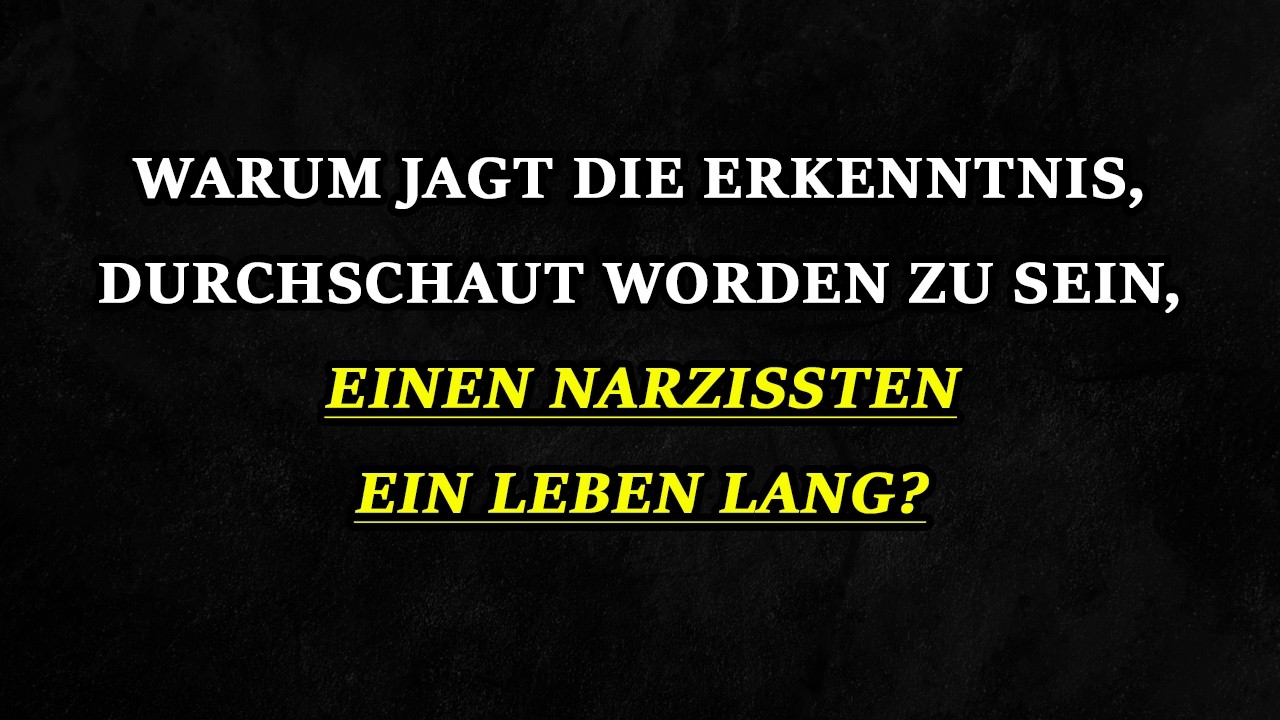 Wie erkennt man einen Narzissten und warum fällt das Loslassen so schwer? | Narzissmus