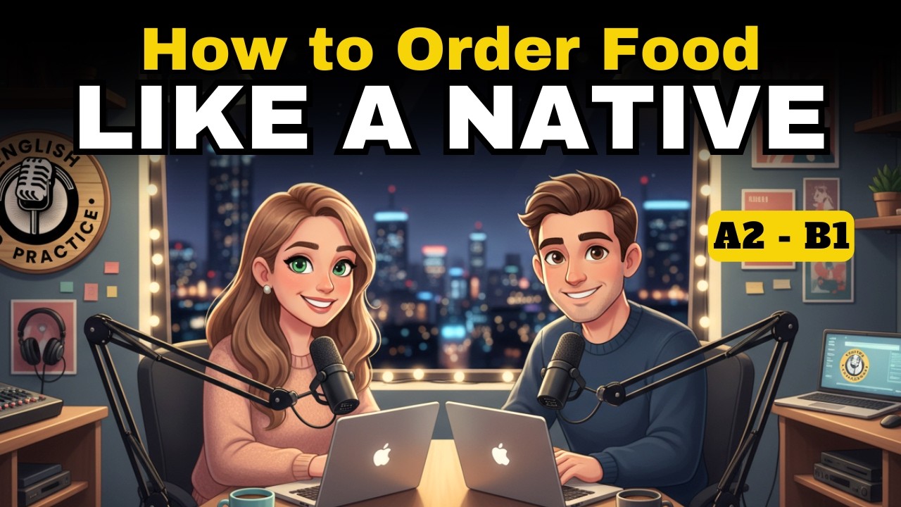🍽️✈️ Order Food in English Like a Pro! English for Restaurants | Learn Travel English 🎧