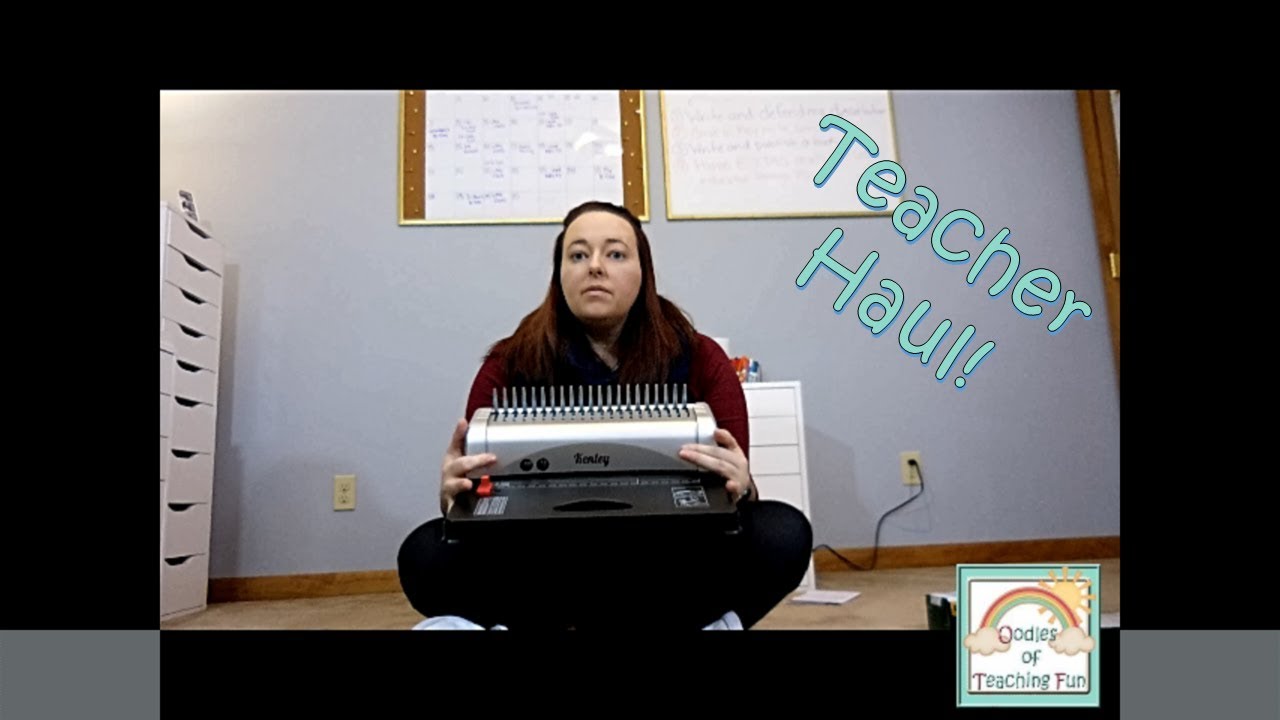 Teacher Haul: Binding Machine and Materials