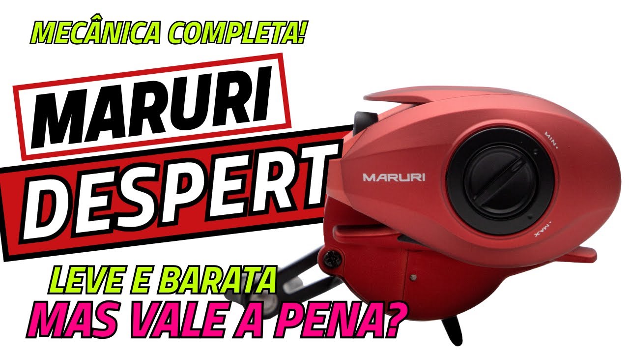 Mecânica completa da carretilha MARURI DESPERT - Vale a pena?