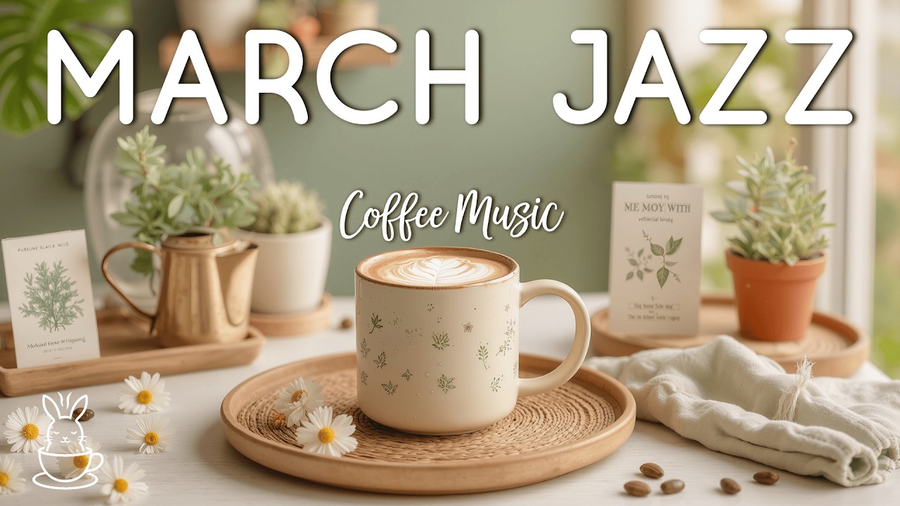March Coffee Jazz ☕ Soft Bossa Nova & Relaxing Cafe Music for Calm Focus & Cozy Vibes