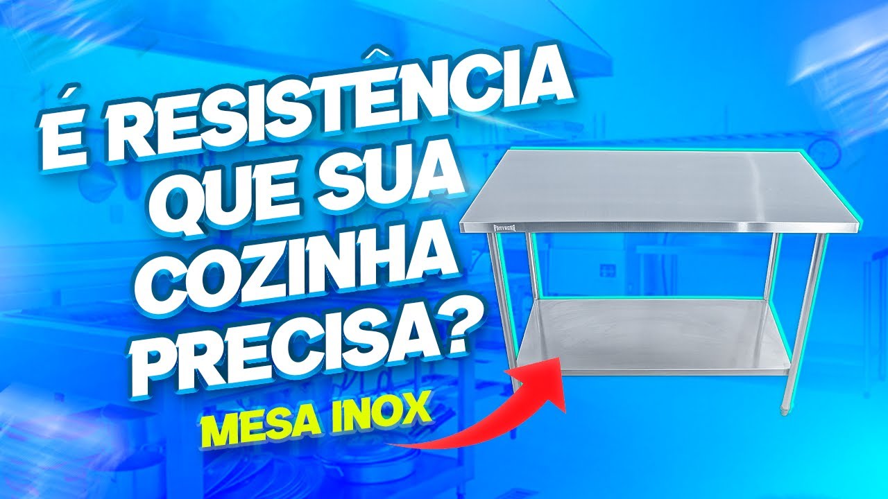 Mesa Inox: A Solu&ccedil;&atilde;o Dur&aacute;vel que Sua Cozinha Profissional Precisa!