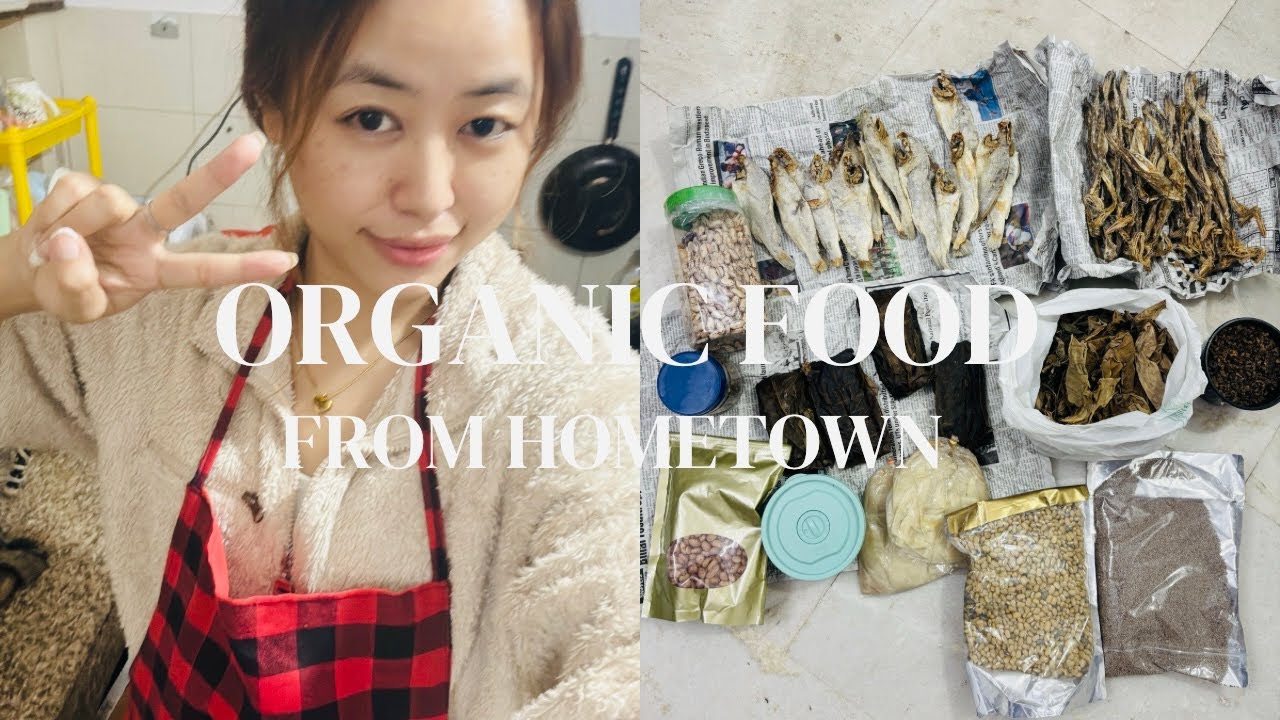  Organic food from Hometown 😭 / Cooking Naga dal with fragmented yam leaves & Mustard seeds paste 