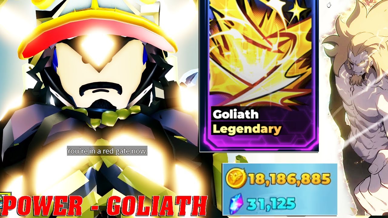 Roblox – SỨC MẠNH HUYỀN THOẠI GOLIATH QUÁ LỖI & CÁCH CÀY GEMS NHANH NHẤT | Solo Hunters