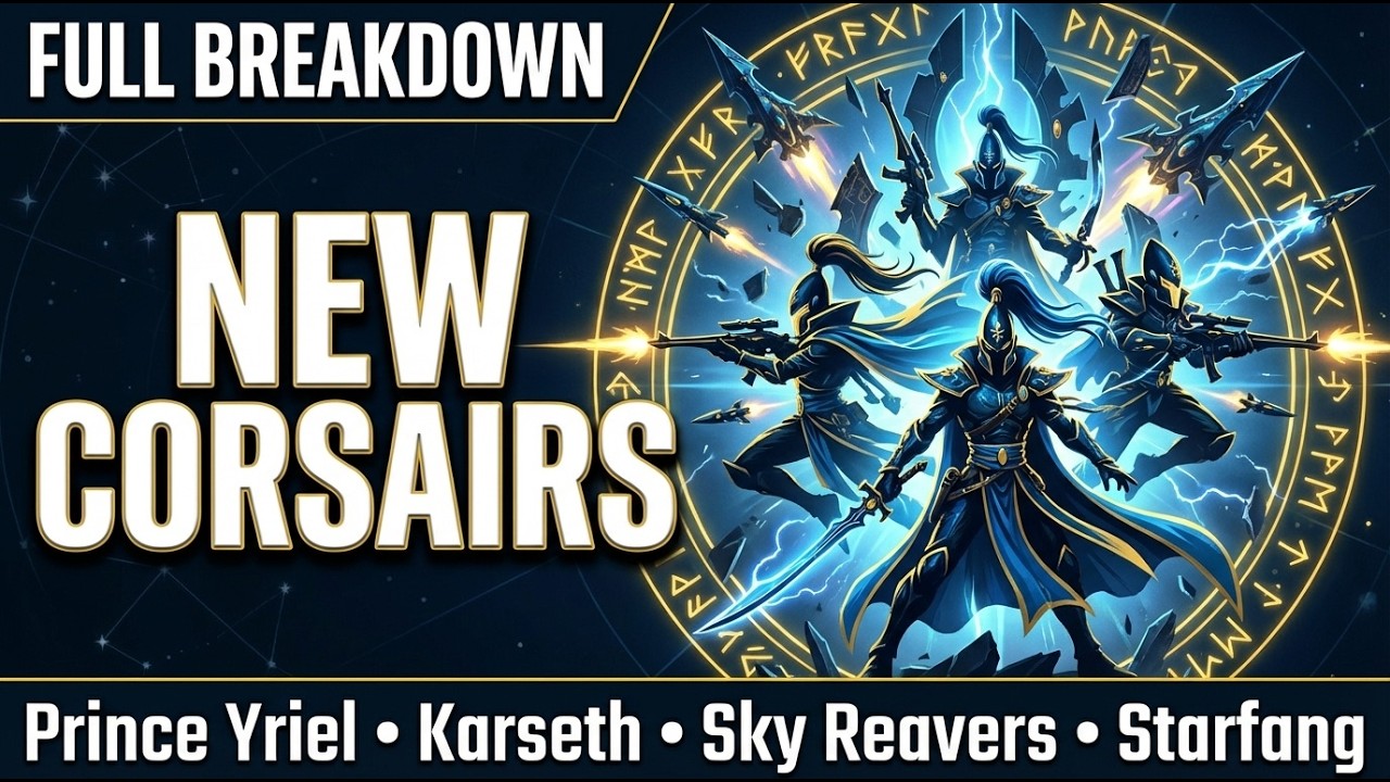 New Eldar Corsairs FULL Analysis - Datasheet and Detachment Review | Warhammer 40K