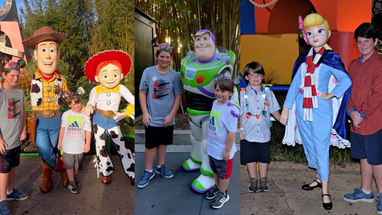 Meeting Bo Peep Buzz Lightyear Woody Jessie Toy Story Meet & Greet at Disney World