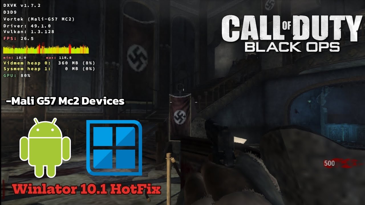 Call Of Duty Black Ops | Winlator 10.1 Hotfix | Dimensity 6080 & Helio G99 Mali G57 Mc2